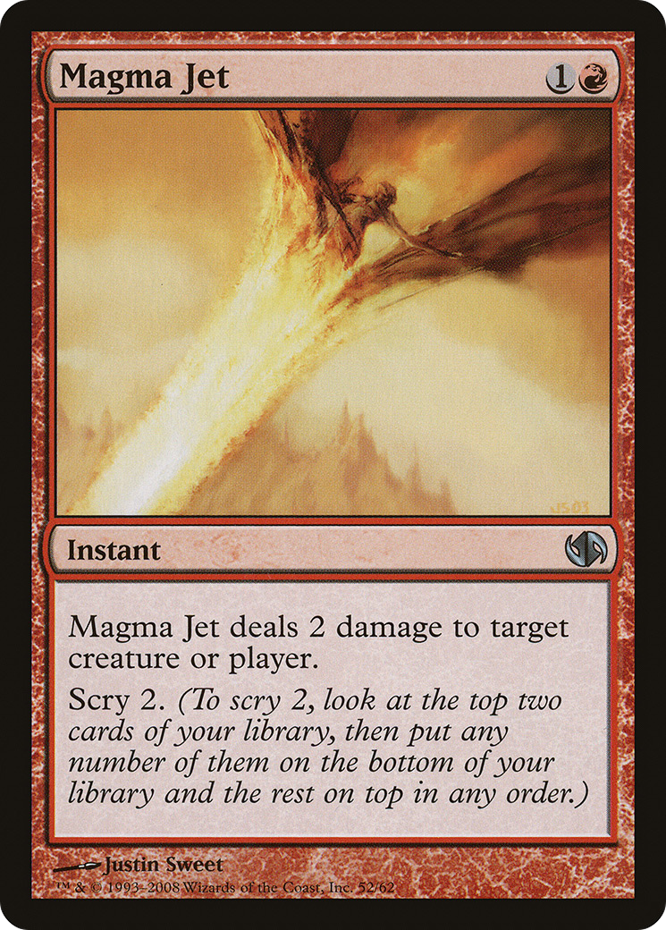 Magma Jet (DD2-052) [Duel Decks: Jace vs. Chandra]