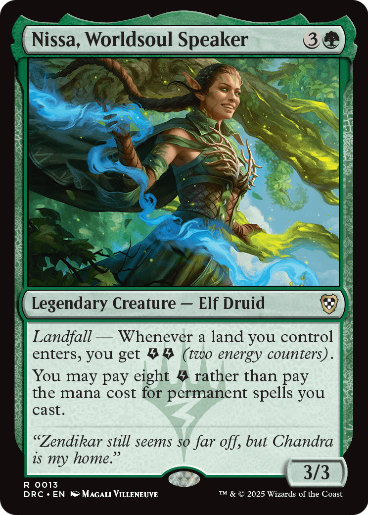 Nissa, Worldsoul Speaker (DRC-013) [Commander: Aetherdrift]