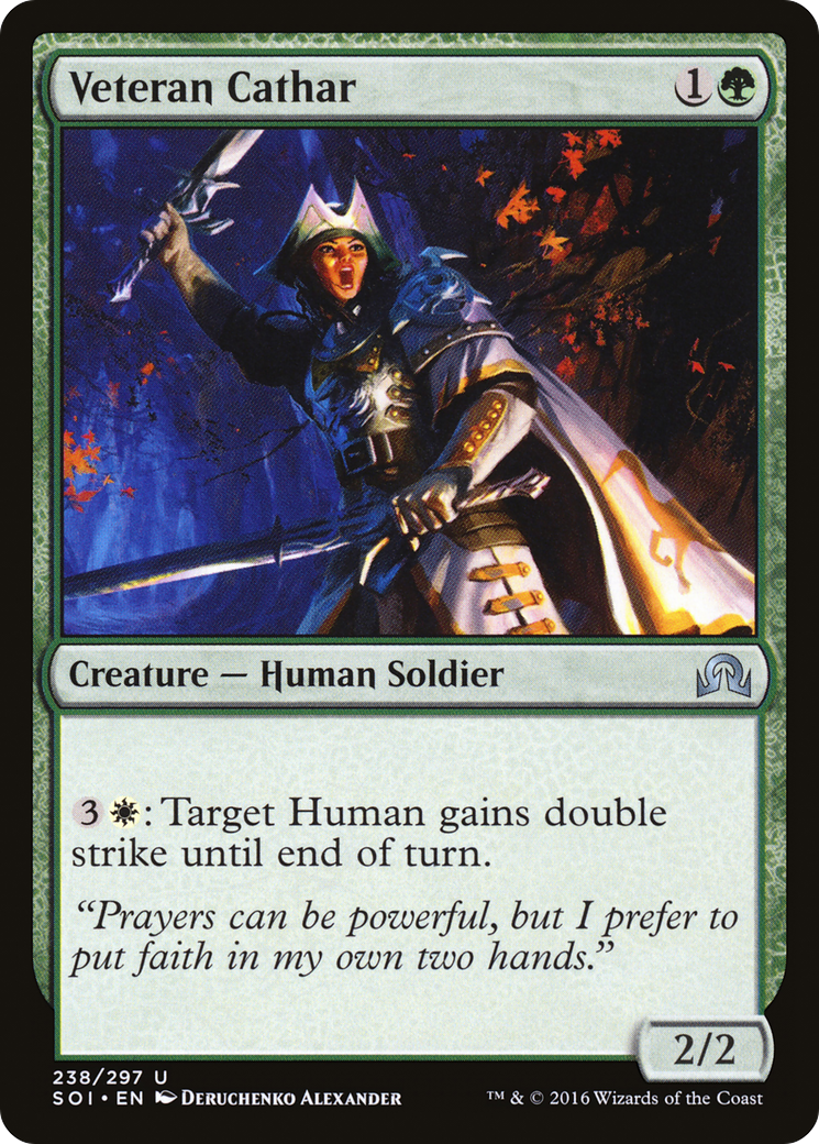 Veteran Cathar (SOI-238) [Shadows over Innistrad] Foil