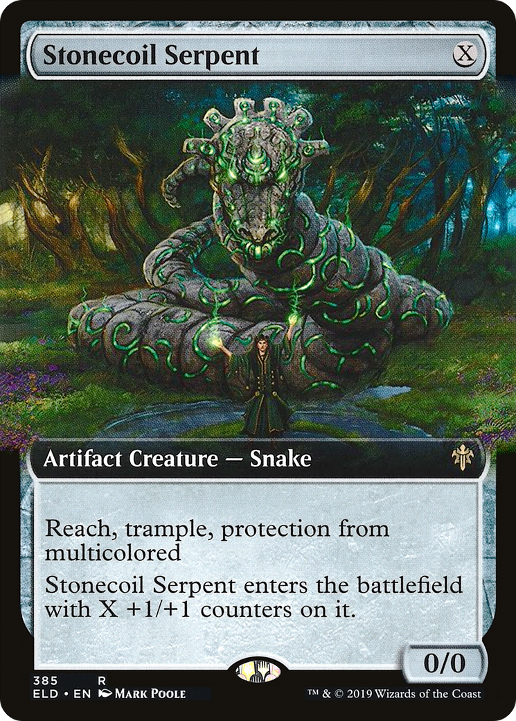 Stonecoil Serpent (Extended Art) (ELD-385) [Throne of Eldraine] Foil