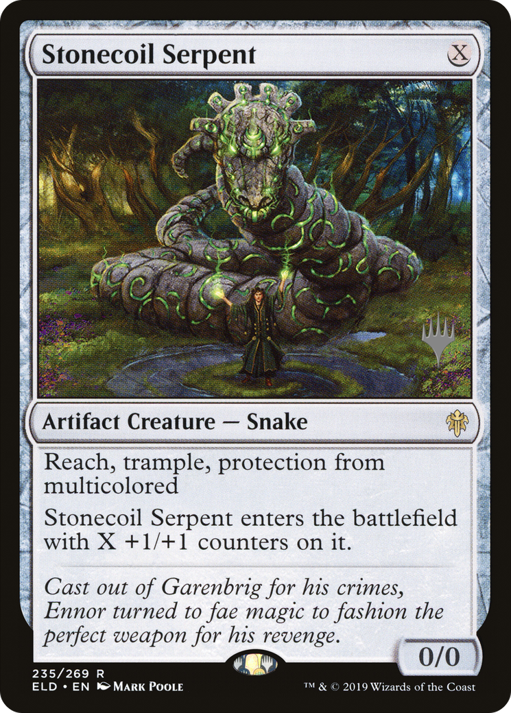 Stonecoil Serpent (PPELD-235) [Promo Pack: Throne of Eldraine Promos] Foil