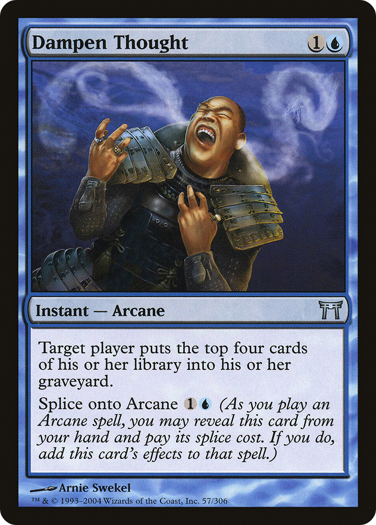 Dampen Thought (CHK-057) [Champions of Kamigawa] Foil