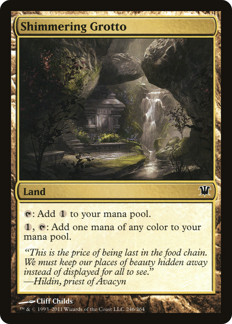 Shimmering Grotto (ISD-246) [Innistrad] Foil