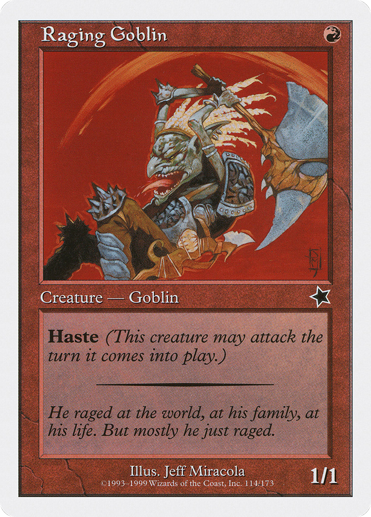 Raging Goblin (S99-114) [Starter 1999]
