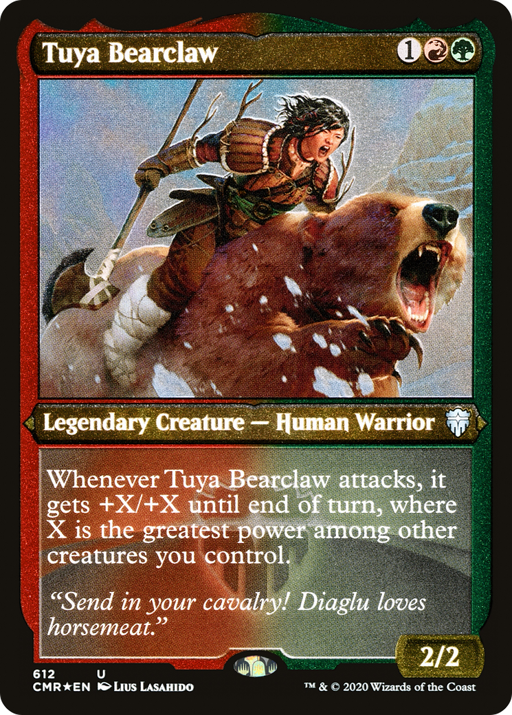 Tuya Bearclaw (Foil Etched) (CMR-612) [Commander Legends] Foil