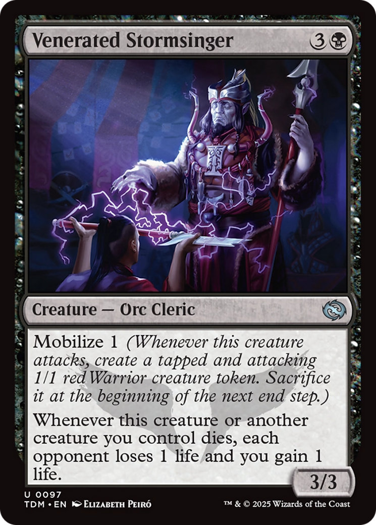 Venerated Stormsinger (TDM-097) [Tarkir: Dragonstorm]