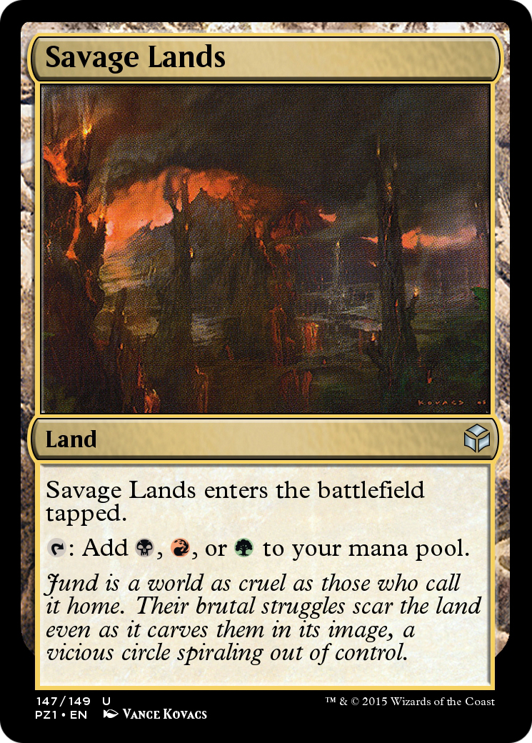 Savage Lands (PZ1-147) [Legendary Cube Prize Pack] Foil