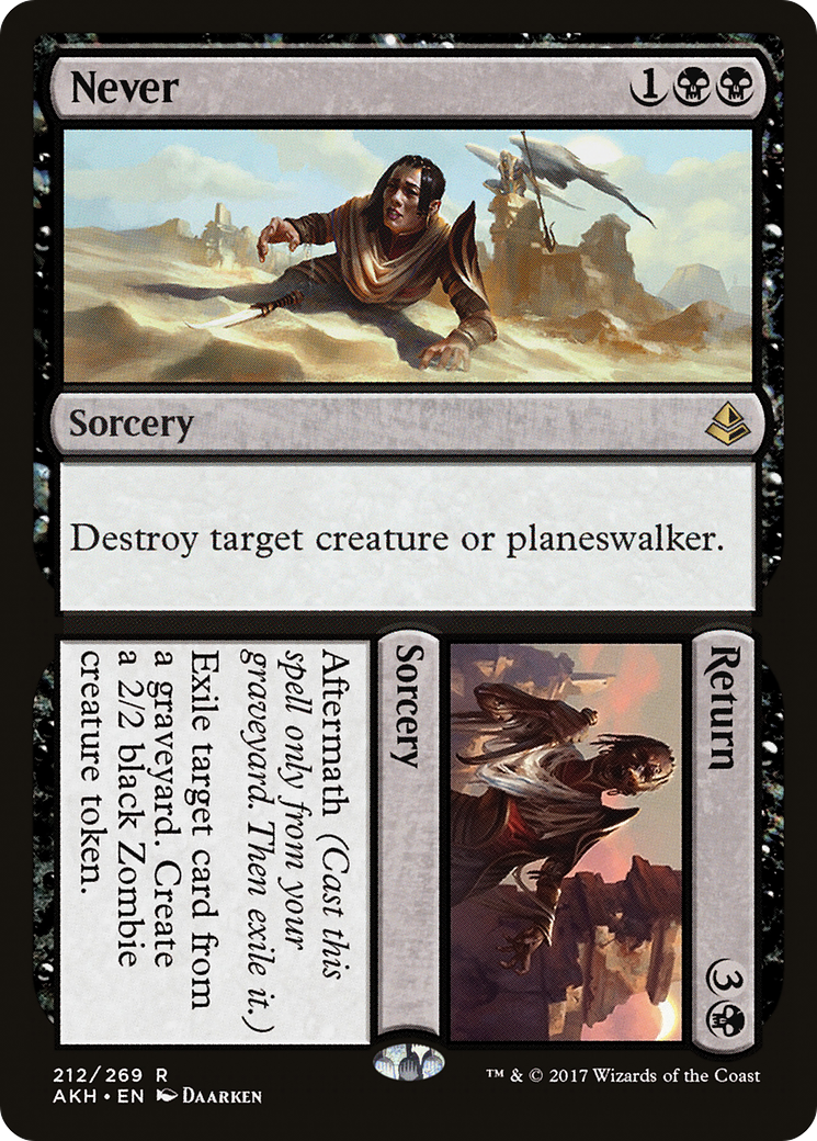 Never // Return (AKH-212) [Amonkhet] Foil
