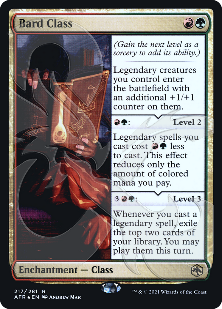 Bard Class (AFR&-217) [Adventures in the Forgotten Realms Promos] Foil