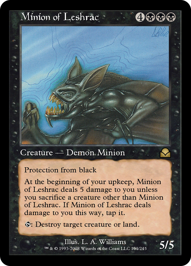 Minion of Leshrac (ME2-104) [Masters Edition II] Foil