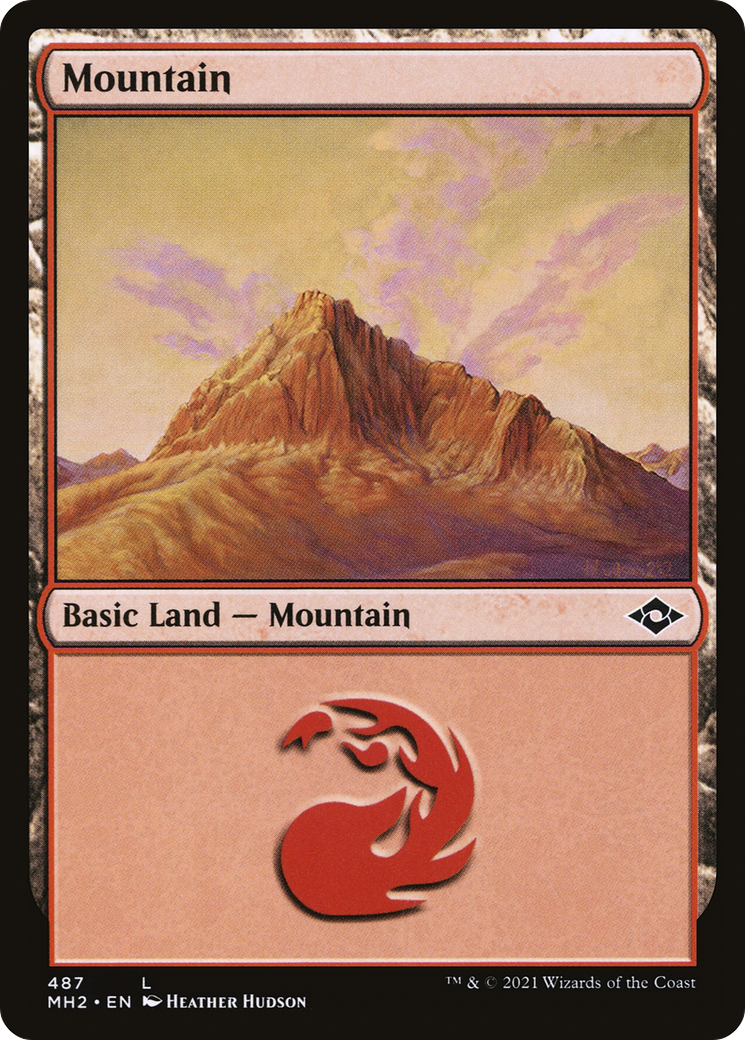 Mountain (MH2-487) [Modern Horizons 2] Etched Foil