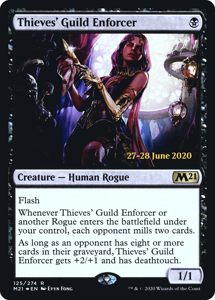 Thieves' Guild Enforcer (PRE-125S) [Core Set 2021 Promos] Foil