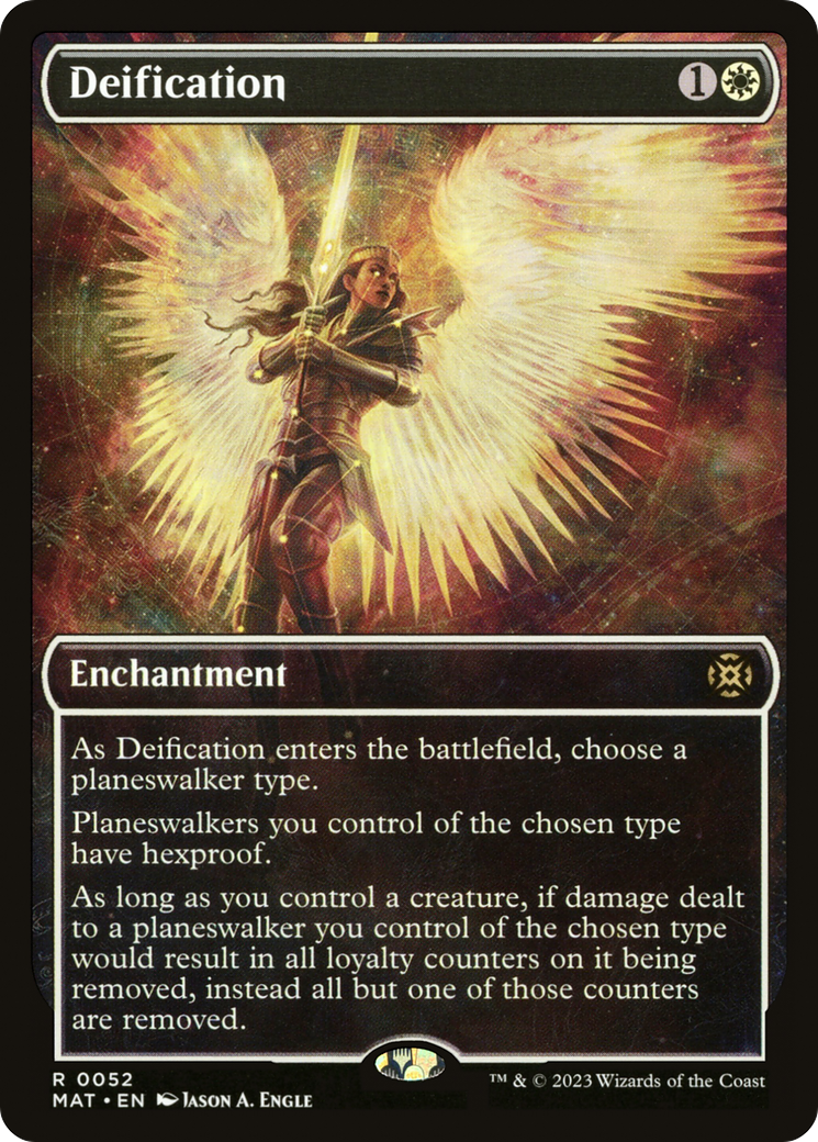 Deification (Showcase) (MAT-052) [March of the Machine: The Aftermath] Foil