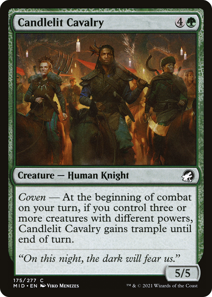 Candlelit Cavalry (MID-175) [Innistrad: Midnight Hunt] Foil