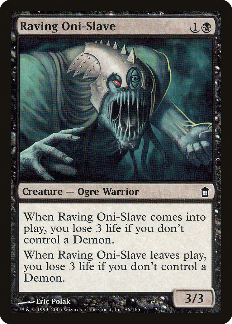 Raving Oni-Slave (SOK-086) [Saviors of Kamigawa]