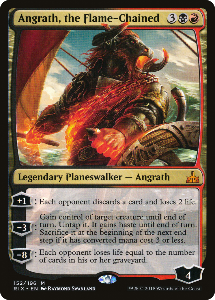 Angrath, the Flame-Chained (RIX-152) [Rivals of Ixalan] Foil