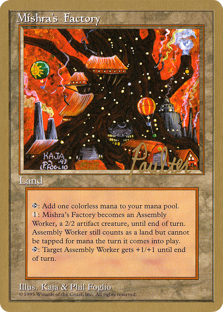 Mishra's Factory - 1996 Preston Poulter (4ED) [Pro Tour Collector Set]