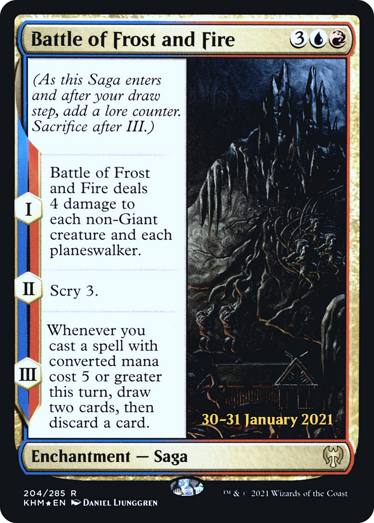 Battle of Frost and Fire (PRE-204S) [Kaldheim Promos] Foil