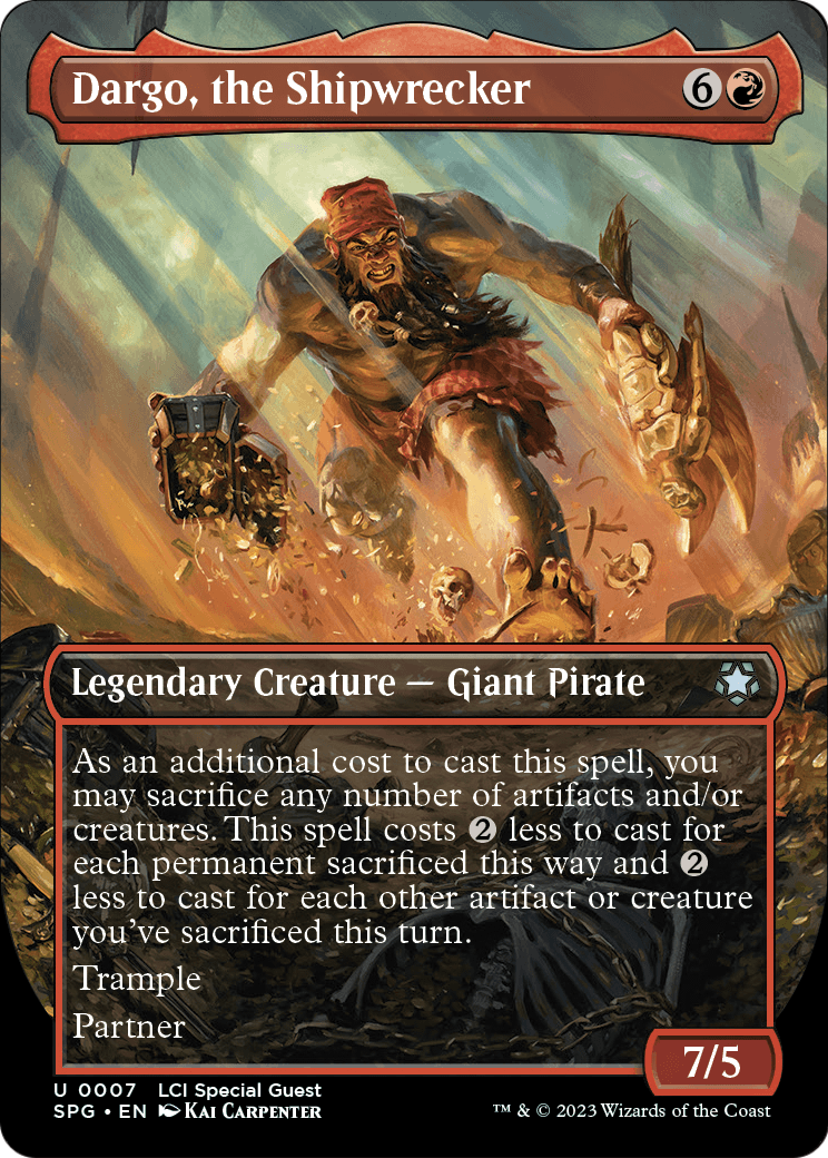 Dargo, the Shipwrecker (Borderless) (SPG-007) [Special Guests] Foil