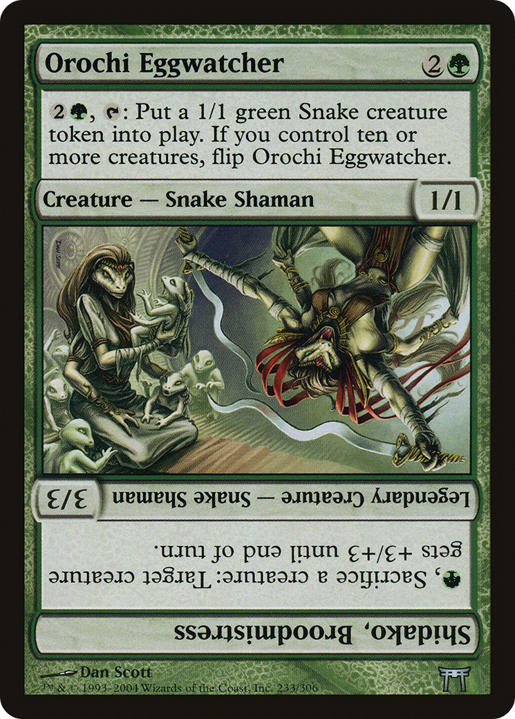 Orochi Eggwatcher // Shidako, Broodmistress (CHK-233) [Champions of Kamigawa]