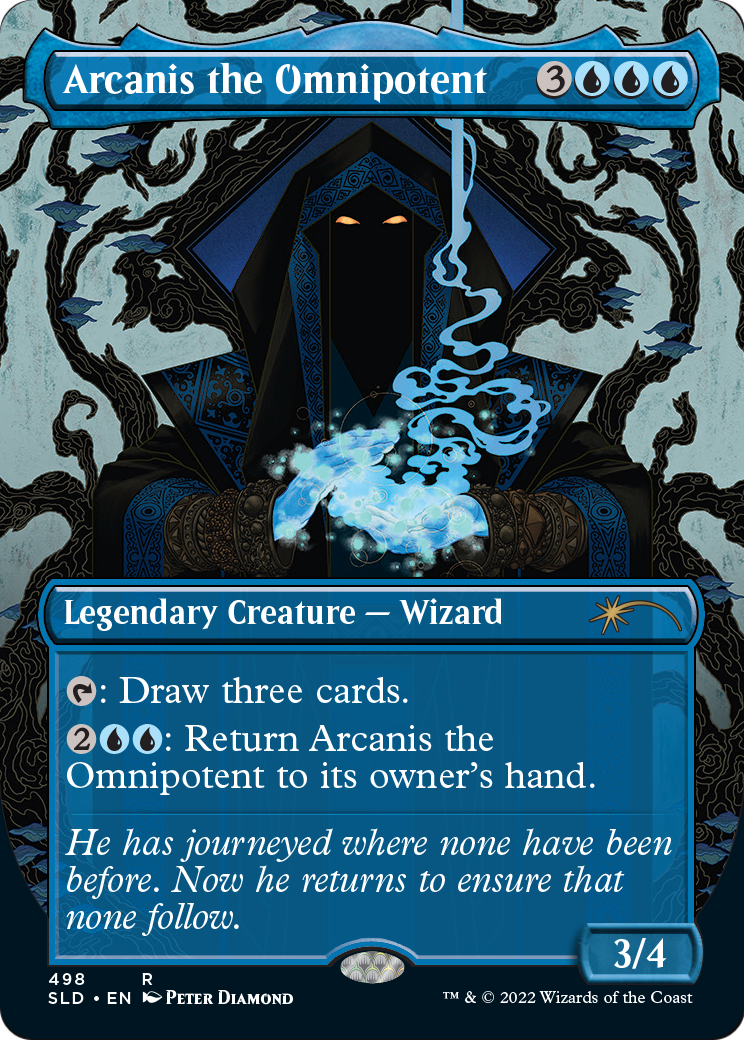 Arcanis the Omnipotent (SLD-498) (Borderless) [Secret Lair Drop] Foil