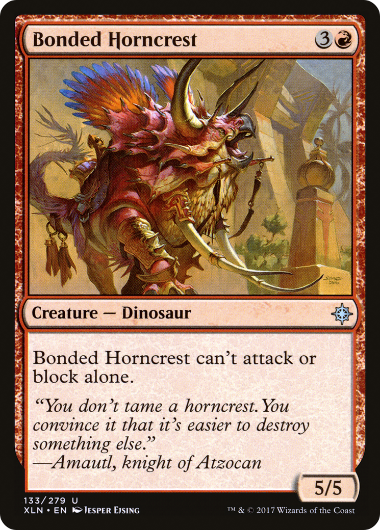Bonded Horncrest (XLN-133) [Ixalan] Foil