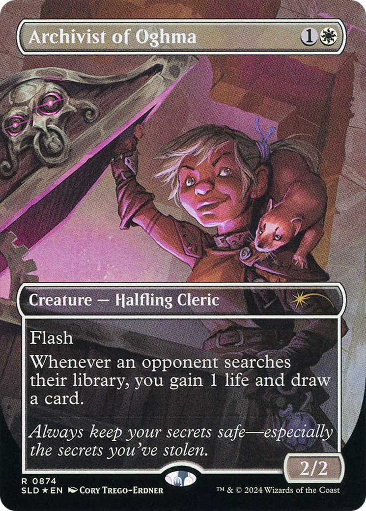 Archivist of Oghma (SLD-874) (Borderless) [Secret Lair Drop] Foil