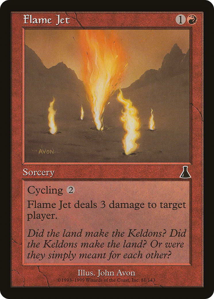 Flame Jet (UDS-081) [Urza's Destiny] Foil