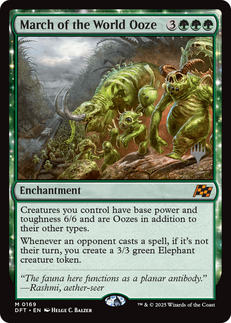 March of the World Ooze (PPDFT-169) [Promo Pack: Aetherdrift] Foil