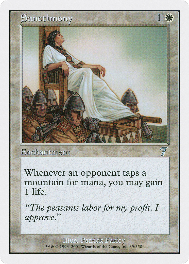 Sanctimony (7ED-039) [7th Edition] Foil
