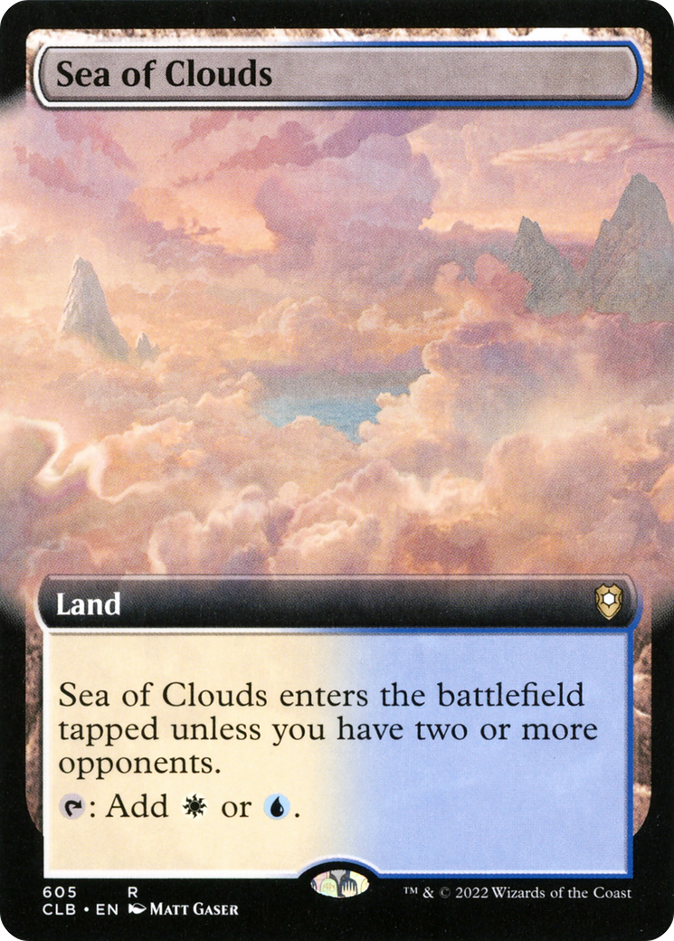 Sea of Clouds (Extended Art) (CLB-605) [Commander Legends: Battle for Baldur's Gate] Foil