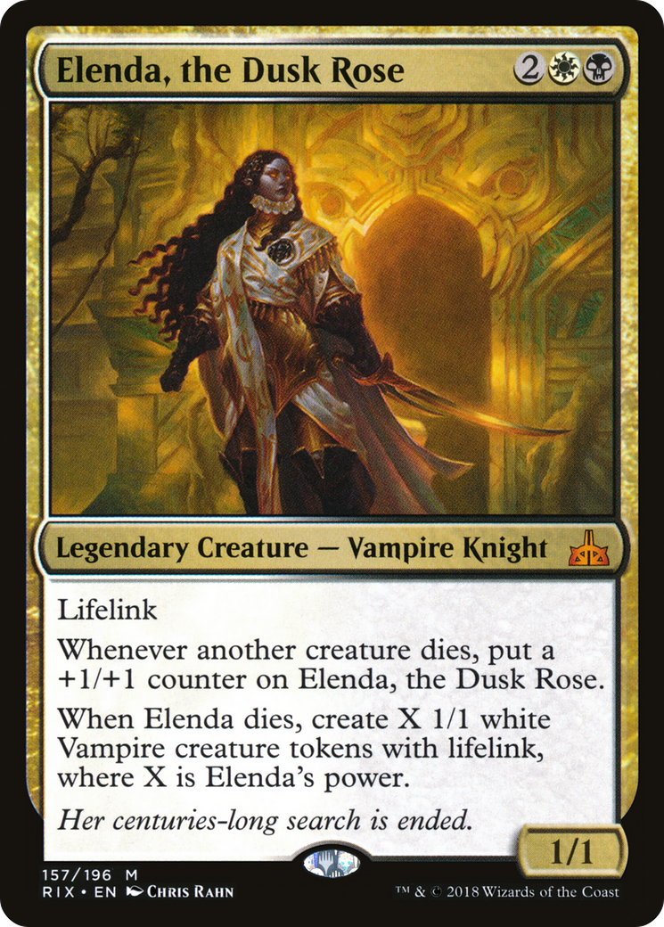Elenda, the Dusk Rose (RIX-157) [Rivals of Ixalan] Foil