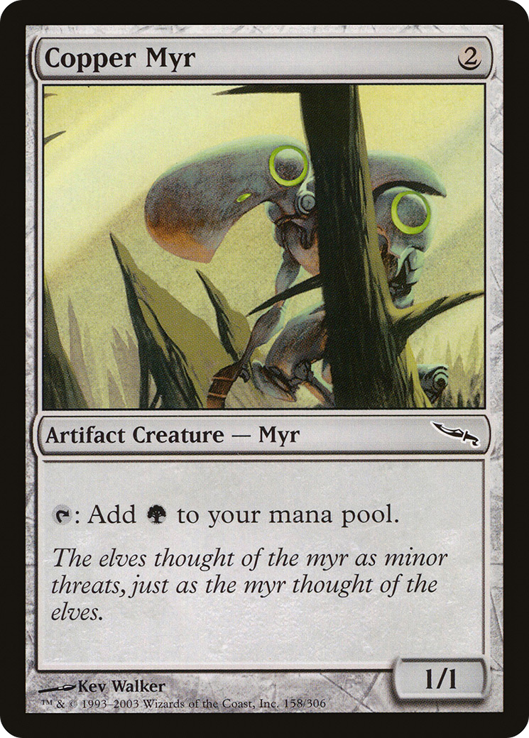 Copper Myr (MRD-158) [Mirrodin] Foil