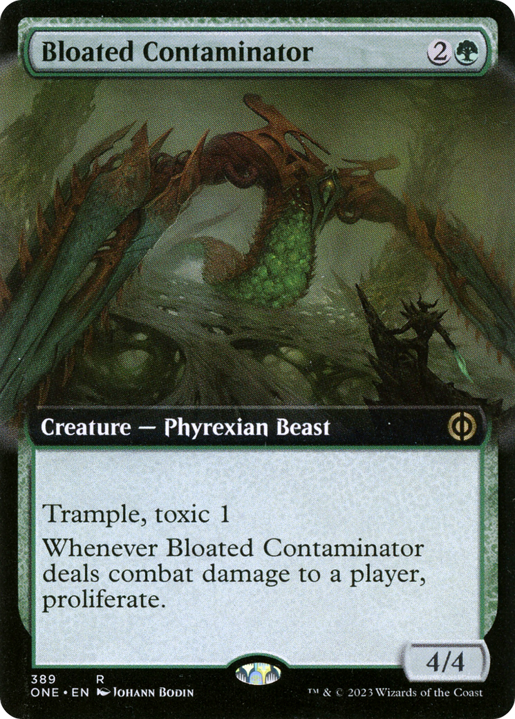 Bloated Contaminator (Extended Art) (ONE-389) [Phyrexia: All Will Be One] Foil