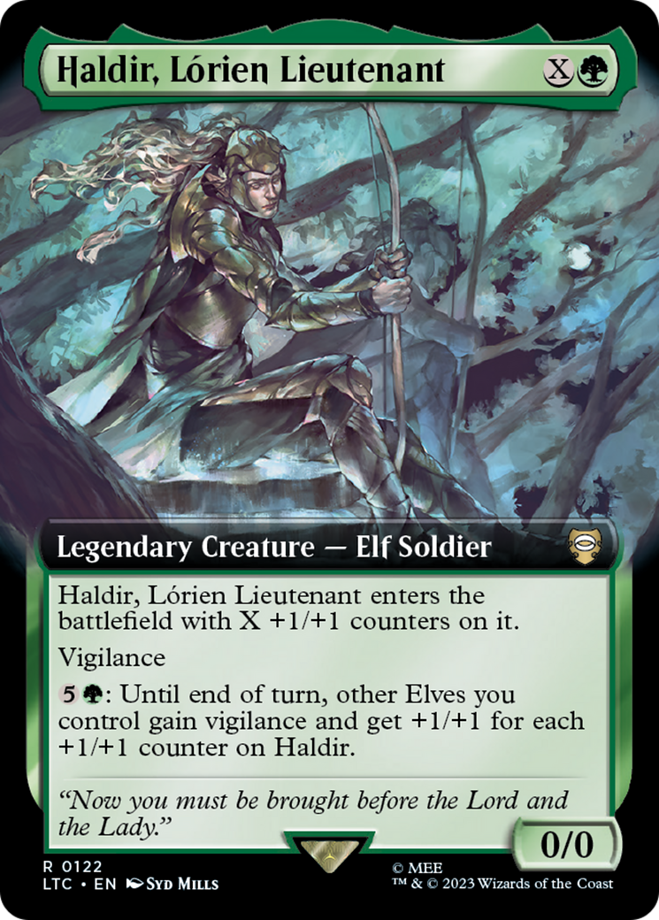 Haldir, Lorien Lieutenant (Extended Art) (LTC-122) [Tales of Middle-earth Commander]