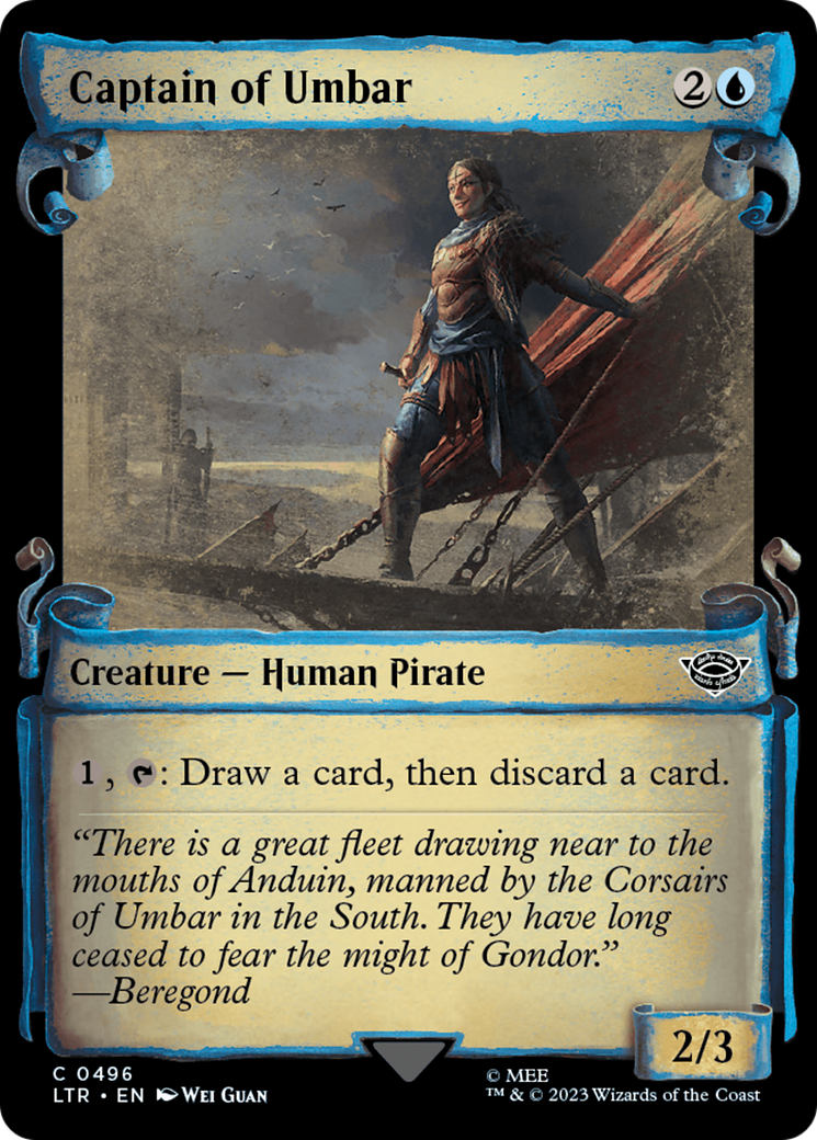 Captain of Umbar (Showcase Scrolls) (LTR-496) [The Lord of the Rings: Tales of Middle-earth]