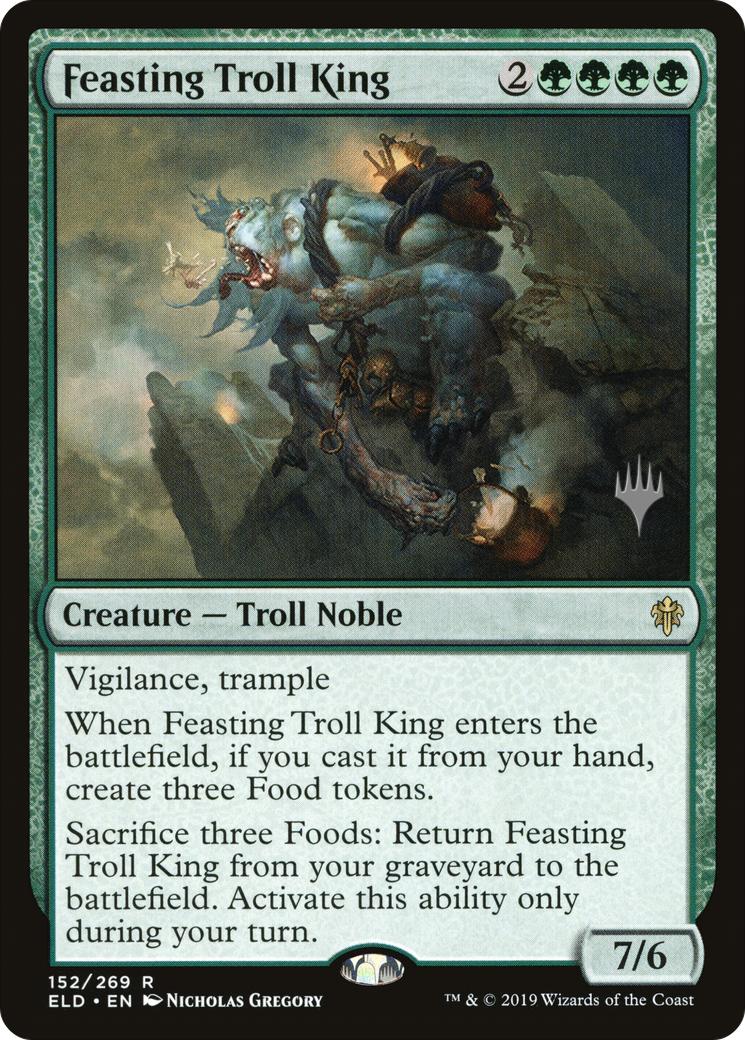 Feasting Troll King (PPELD-152) [Promo Pack: Throne of Eldraine Promos]