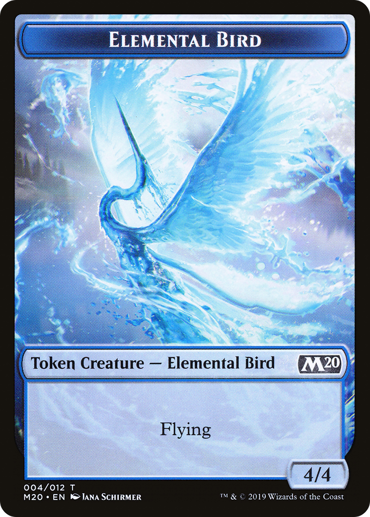 Elemental Bird Token (M20-004) [Core Set 2020 Tokens]