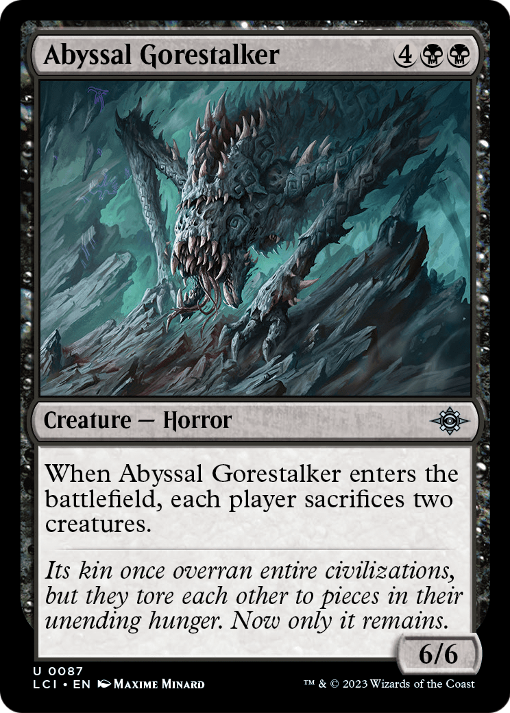 Abyssal Gorestalker (LCI-087) [The Lost Caverns of Ixalan] Foil