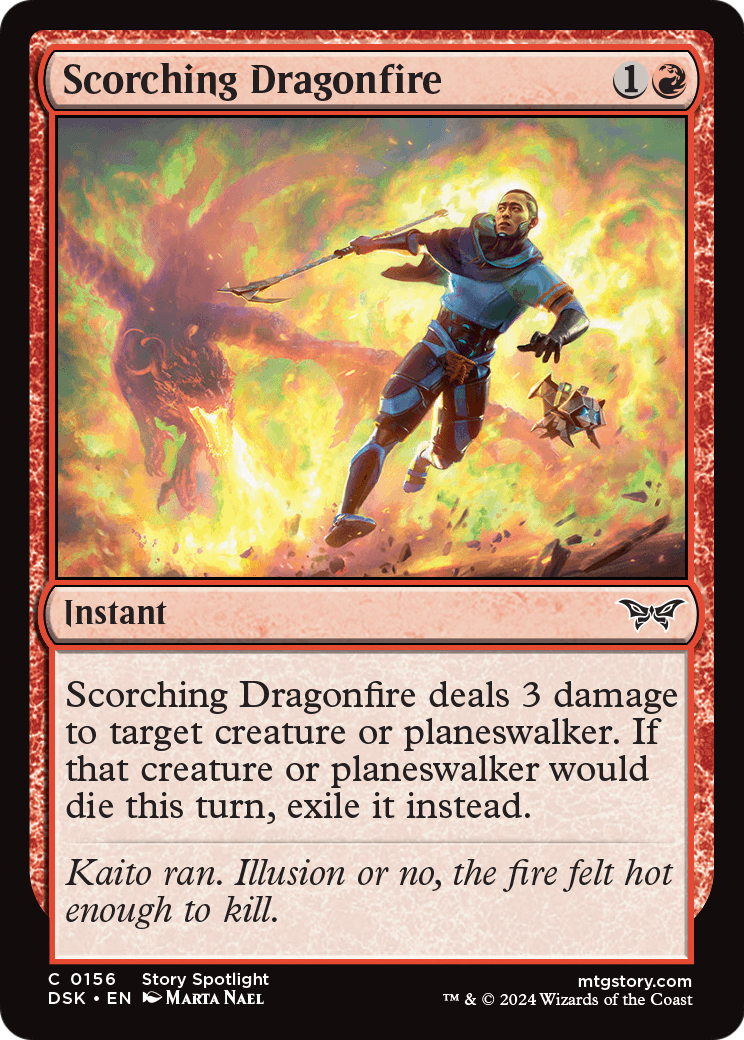 Scorching Dragonfire (DSK-156) [Duskmourn: House of Horror]