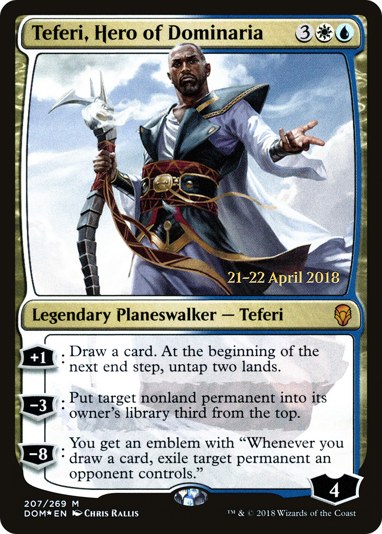 Teferi, Hero of Dominaria (PRE-207S) [Dominaria Promos] Foil