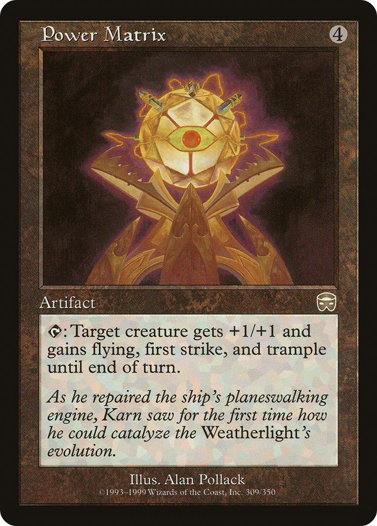 Power Matrix (MMQ-309) [Mercadian Masques] Foil