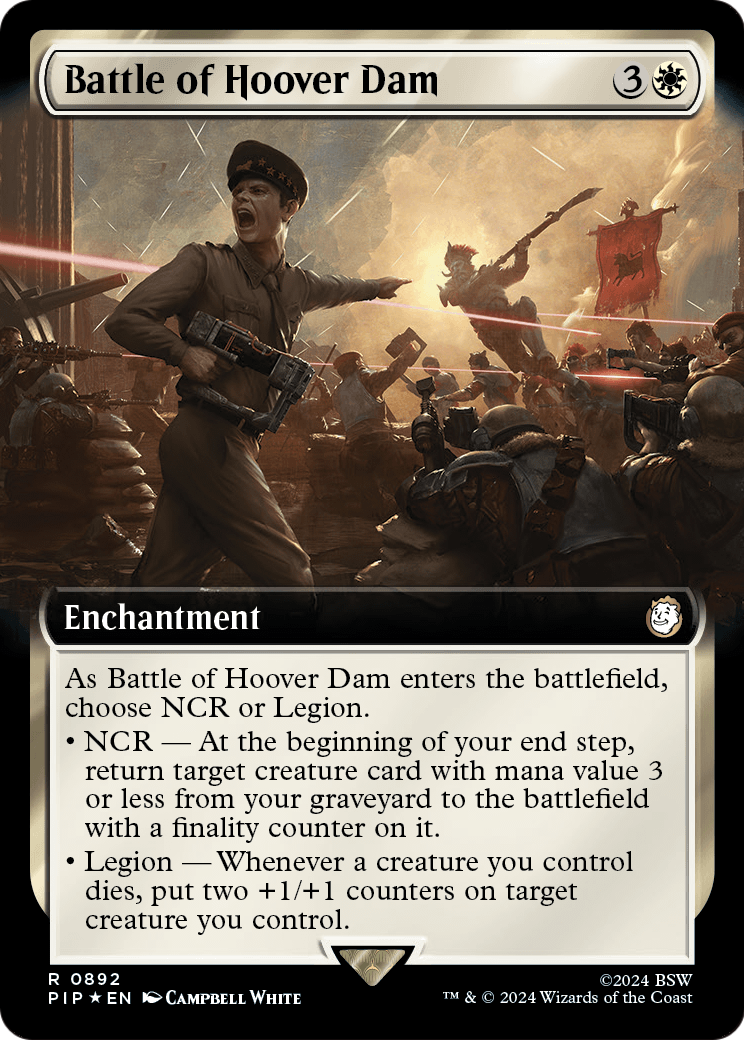 Battle of Hoover Dam (Extended Art) (Surge Foil) (PIP-892) [Fallout] Foil