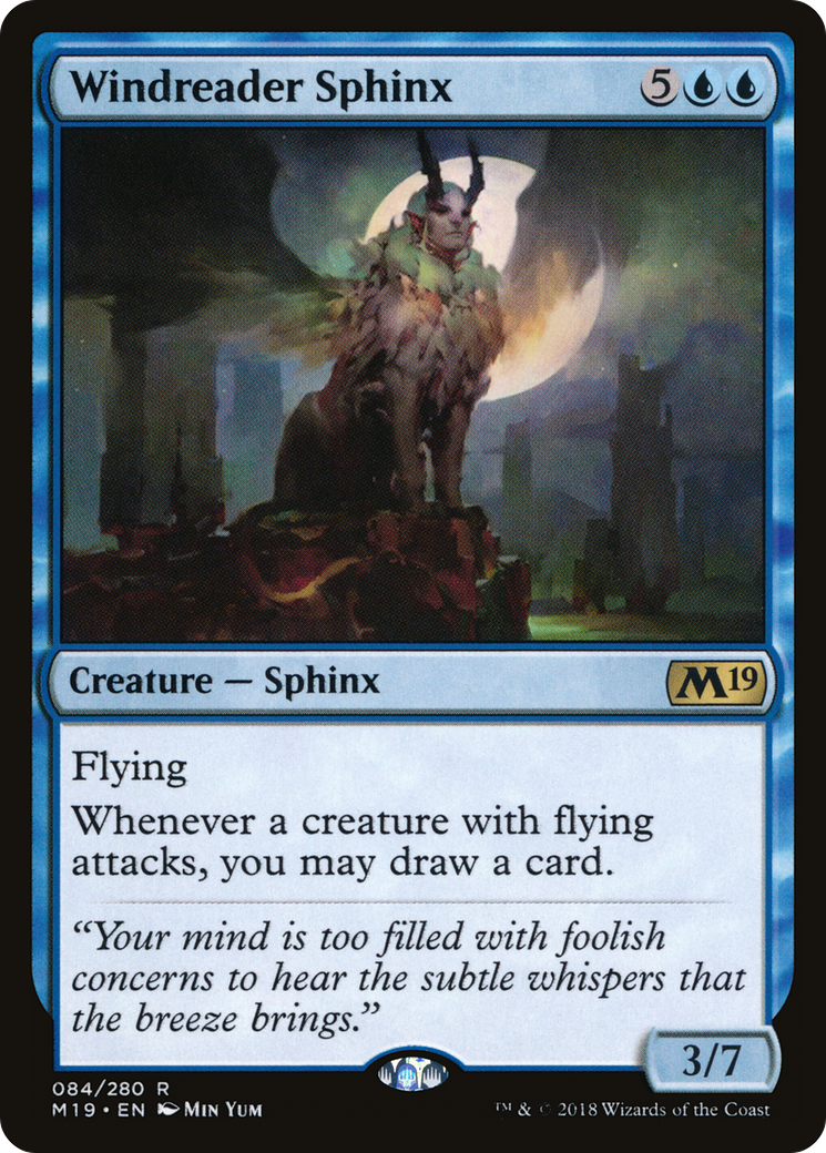 Windreader Sphinx (M19-084) [Core Set 2019] Foil
