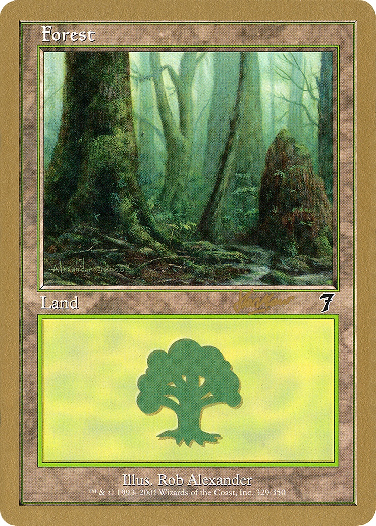 Forest (329) - 2002 Sim Han How (7ED) (WCD-SHH329) [World Championship Decks 2002]