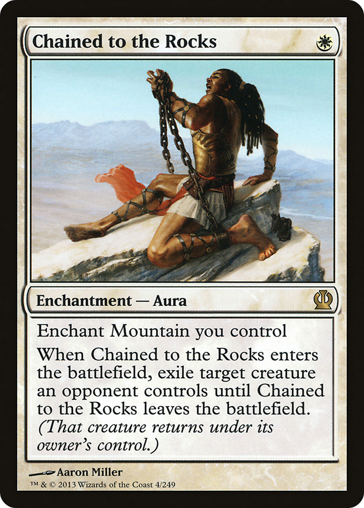 Chained to the Rocks (THS-004) [Theros] Foil