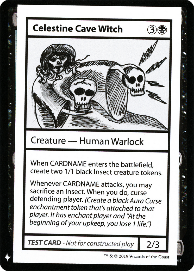 Celestine Cave Witch [Mystery Booster Playtest Cards 2019]