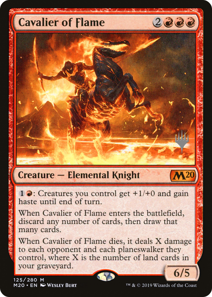Cavalier of Flame (PPM20-125) [Promo Pack: Core Set 2020 Promos] Foil