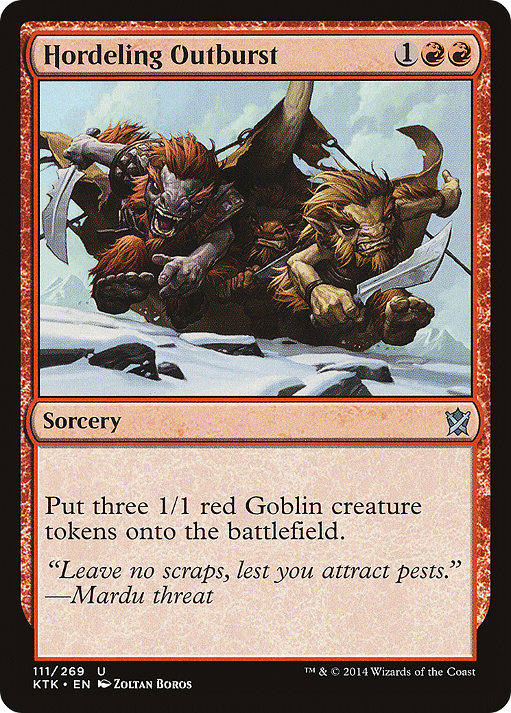 Hordeling Outburst (KTK-111) [Khans of Tarkir]