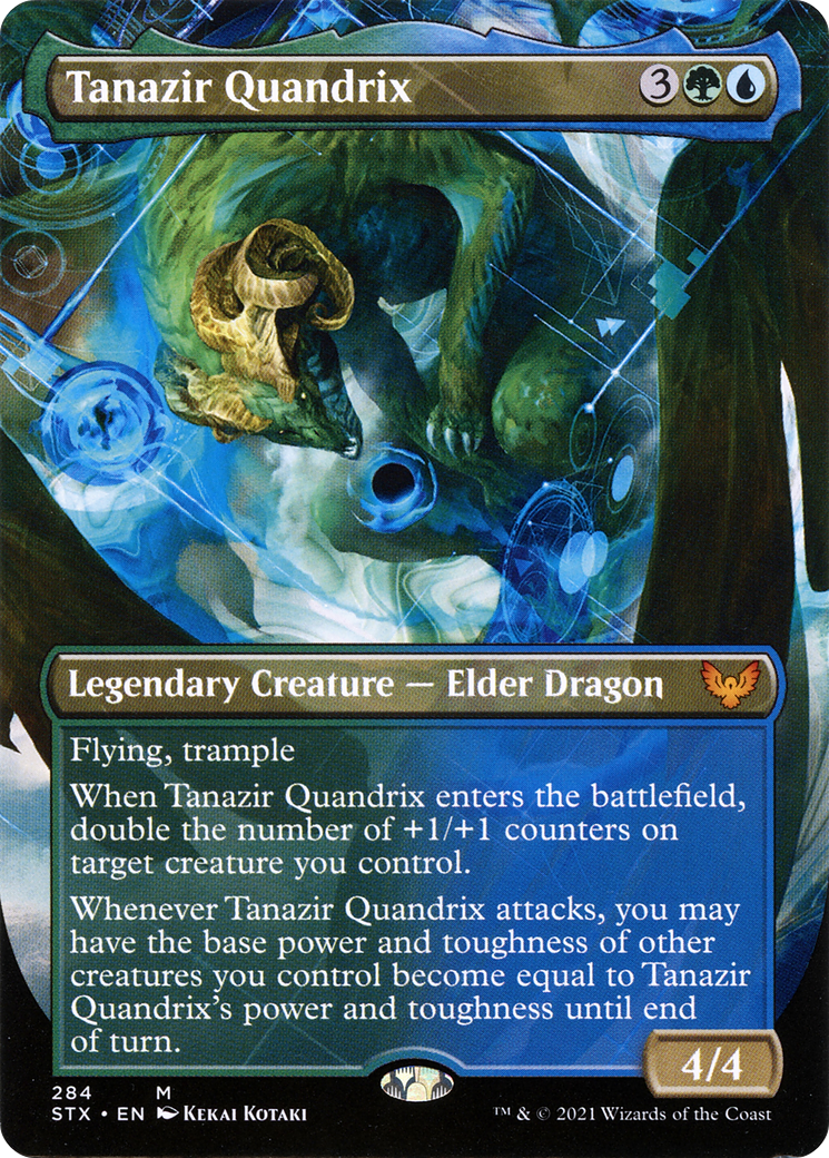 Tanazir Quandrix (Borderless) (STX-284) [Strixhaven: School of Mages] Foil